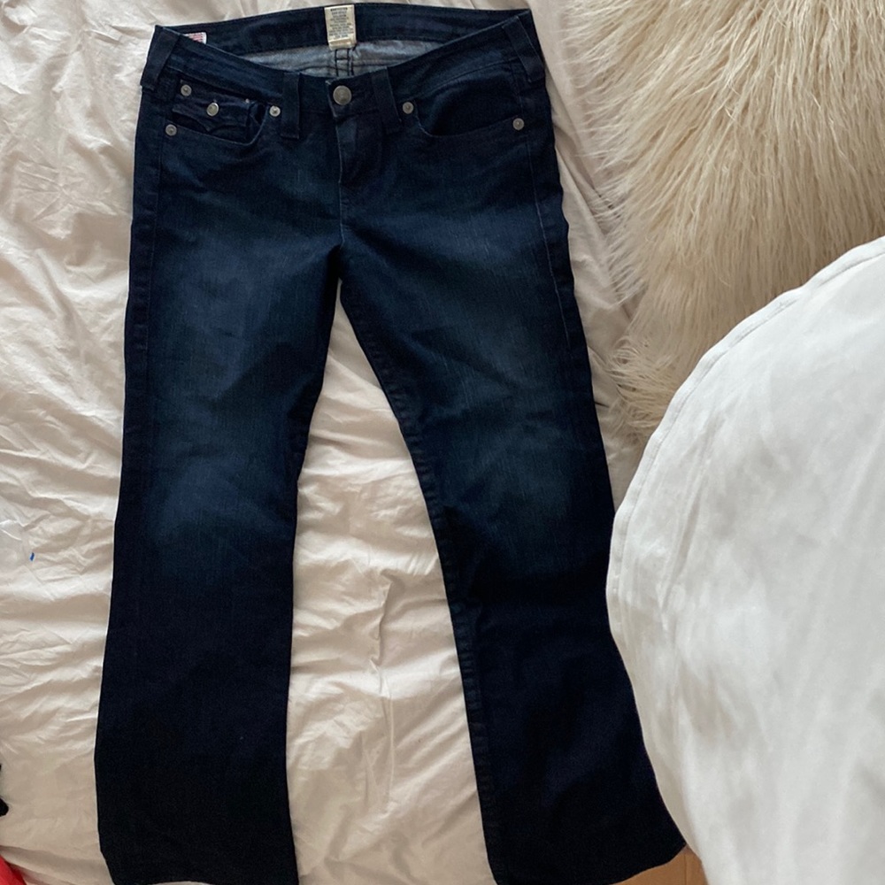 True Religion, Low rise bootcut jeans, size 32